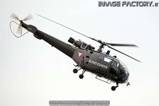 2019-09-07 Zeltweg Airpower 00721 Sud-Aviation SA 316 Alouette III